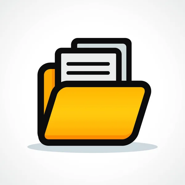 Vector illustration of files folder icon design