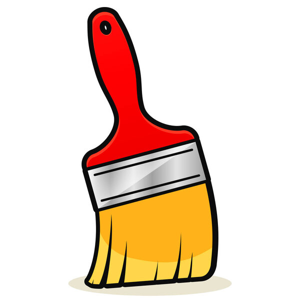 Векторная иллюстрация цветовой гаммы кисти
