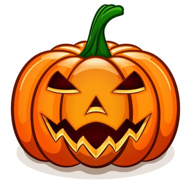 Turuncu halloween balkabağı tasarım vektör çizim