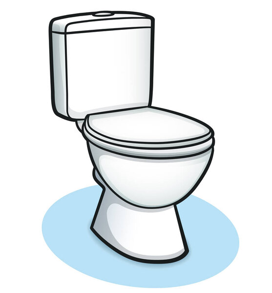 Vector illustration of toilet color design concept