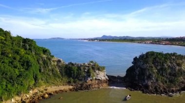 Rasa Sahili, Armacao dos Buzios, Rio de Janeiro, Brezilya 'da Ponta do Pai Vitorio d' den görüntüler.