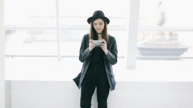 Hipster hobi fotoğrafçılığı. Video görüntüleri