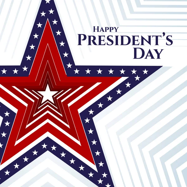 Happy President day text banner american flag star on a light background Patriotic american theme USA flag pattern star stripes Design element for President's Day Patriotic background wallpaper Vector