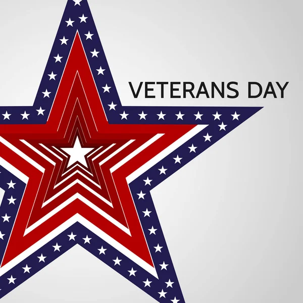 Poster for Veterans Day in the USA Vector