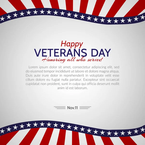 Veterans Day in the USA Vector