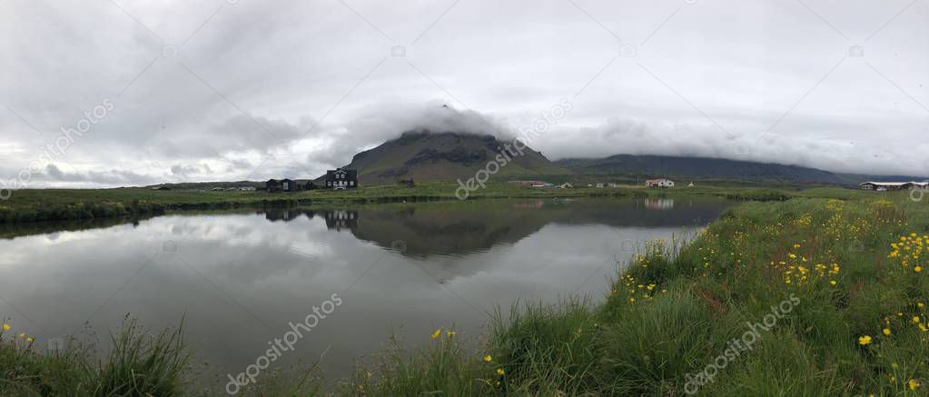 panoramic landscape of Iceland