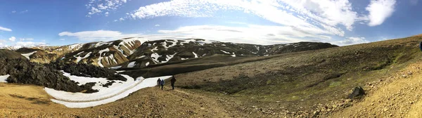 Panoráma Képet Természet Izlandon — Stock Fotó