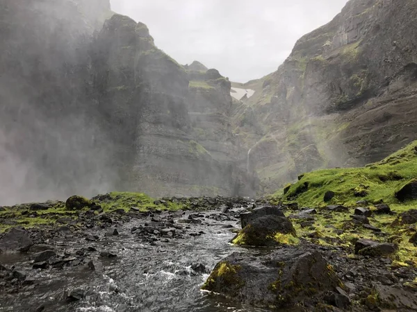Obrázek Krásného Islandského Vodopádu — Stock fotografie