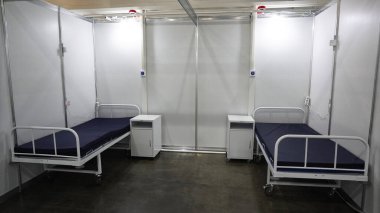 Coronavirus hastane odası içeride.