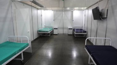 Coronavirus hastane odası içeride.