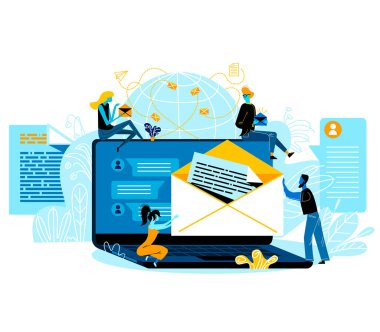 İnternet Sosyal Medya Ağ, E-posta Mesajlaşma