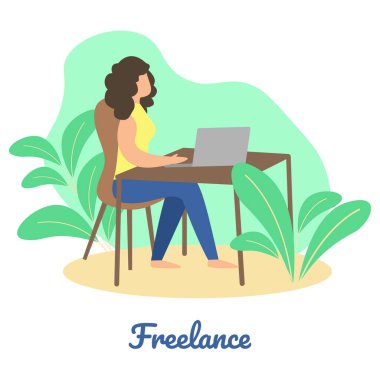 Word Freelance Karikatür ile Bilgi Afişi.