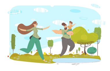 Mutlu Baba, Anne ve Çocuk Lake Karikatür yakın