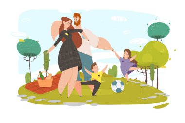 Mutlu Aile Aktif Hafta Sonu Doğaya Yedek Zaman