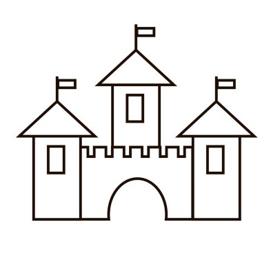 Kale simgesi, Ortaçağ Kalesi, kale.