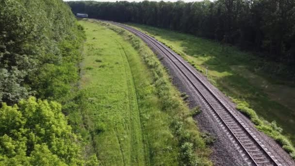 2020 Ukraina Teplyk Pociąg Diesla Samochodem Podróżuje Loty Poza Miastem — Wideo stockowe