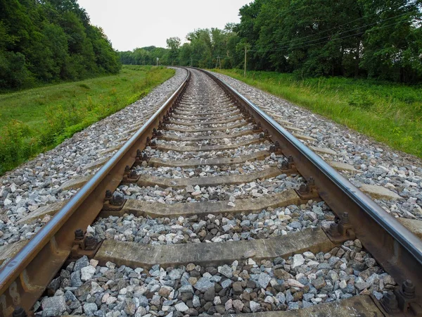 Eisenbahn Gleise Für Den Eisenbahnverkehr Züge — Stockfoto