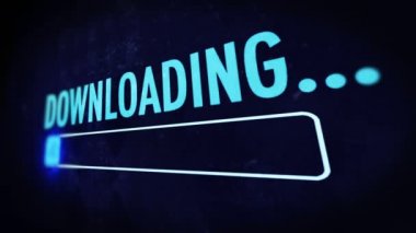 Yükleme çubuğu. Karşıya yüklenen bir dosyanın ekran portre