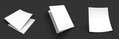 Mockup koyu arka plan üzerinde. Vektör çizim.