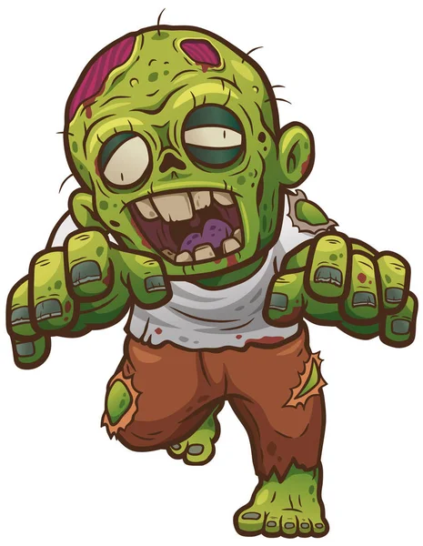 Illustration Vectorielle Cartoon Zombie — Image vectorielle