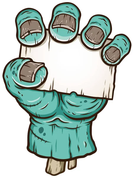 Vector Illustration Cartoon Zombie Hand — Stock Vector