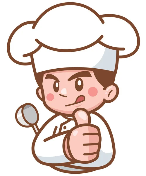 Ilustração Vetorial Cartoon Chef Show —  Vetores de Stock