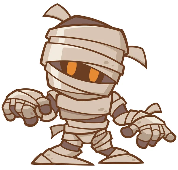 Illustration Vectorielle Personnage Bande Dessinée Mummy — Image vectorielle