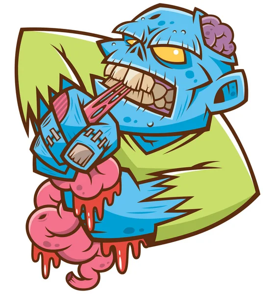 Vektorová Ilustrace Cartoon Zombie — Stockový vektor