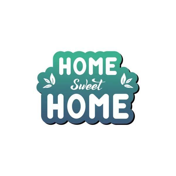 Illustrazione vettoriale con frase scritta a mano Home sweet Home. Letteratura . — Vettoriale Stock