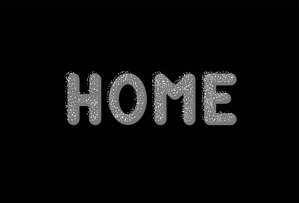 El yazısı cümle ile vektör Illustration-Home. Yazı.
