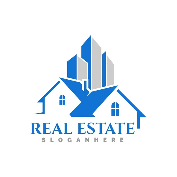 Home Real Estate Logo Icon Template — Stock Vector