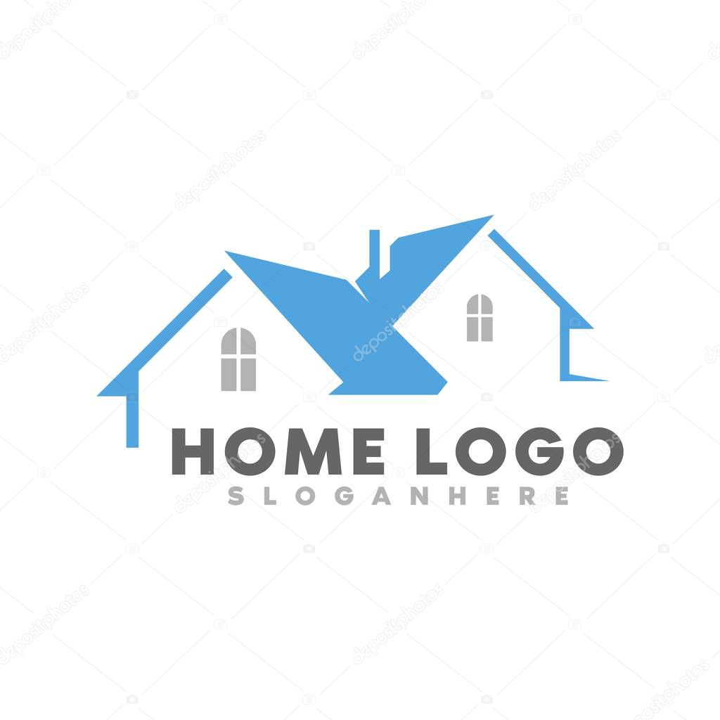 home  real estate  logo  icon and template