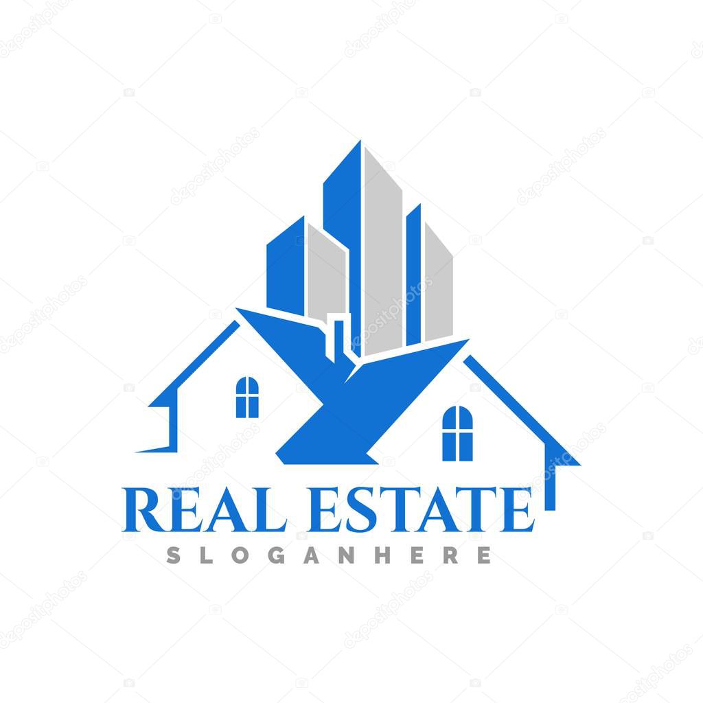 home, real estate, logo, icon and template