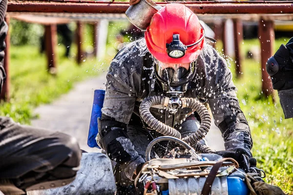 Ukraine, Gorskoe, May 28, 2019 Rescuers Competition — Stock Photo, Image