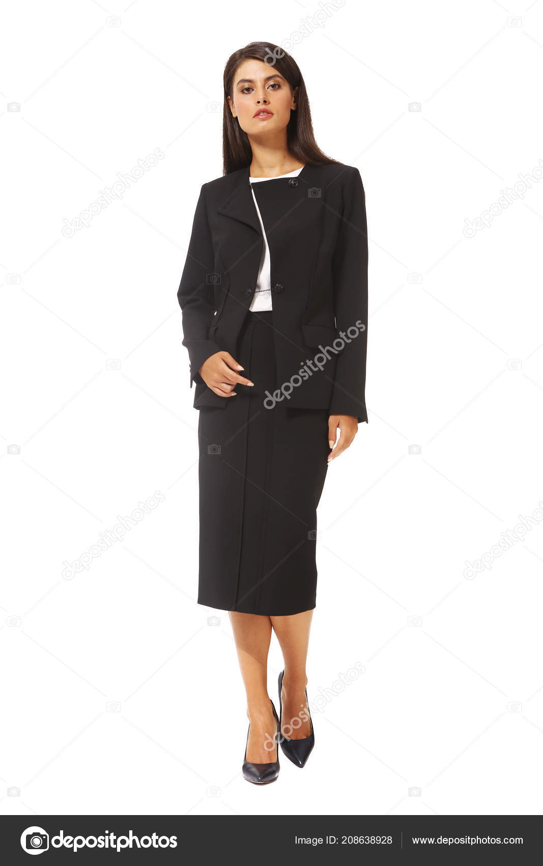 black skirt suit for women