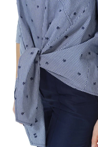 Polka dot casual blouse arc détail close up photo — Photo