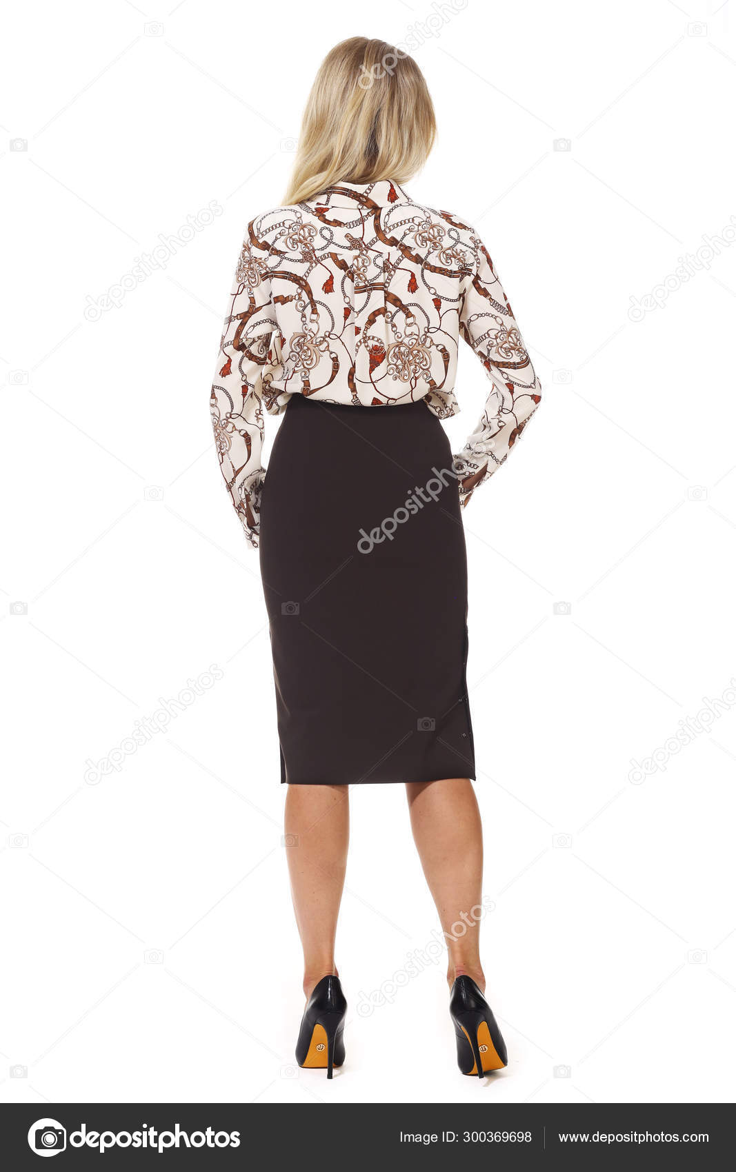formal blouse and skirt