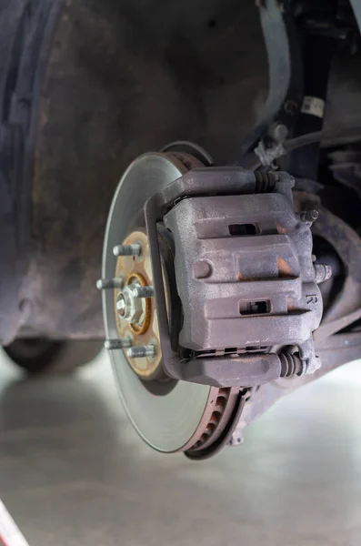 Image of a brake disc and its brake caliper