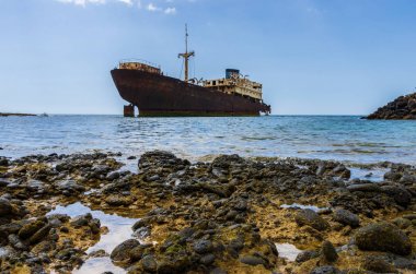Arrecife yakınlarındaki Temple Hall gemi enkazı, Lanzarote