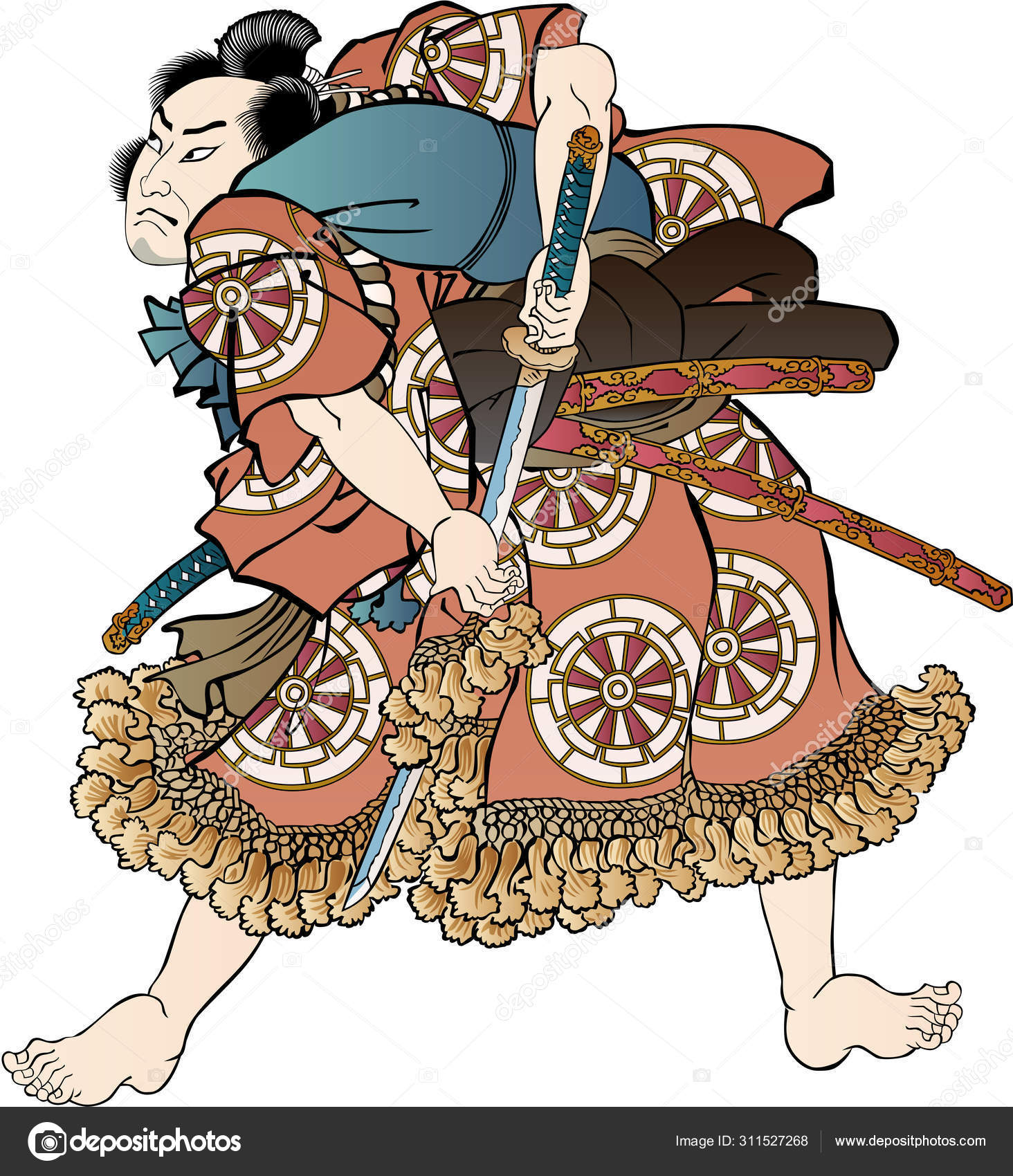 Ukiyo様 Image of Japan: Ukiyo-e triptych showing three courtesans (shin