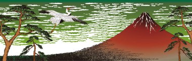 Bezier eğrilerini kullanarak Ukiyo-e 'yi kamusal alanda bitirdim..
