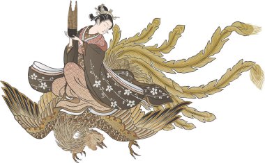 Ukiyo-e kadınları ve Phoenix 2