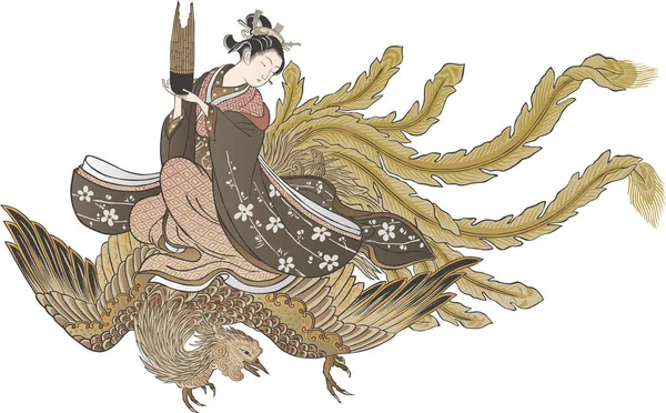 Ukiyo-e kadınları ve Phoenix 2