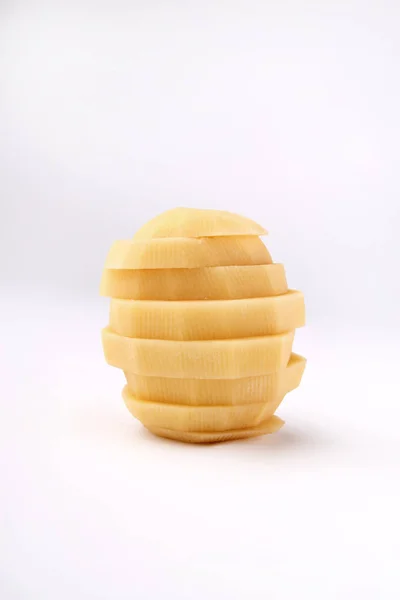 RAW картоплі, нарізаний — стокове фото