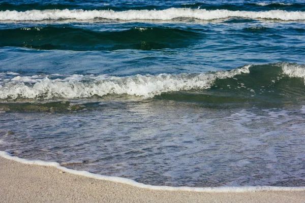 Calm wave of the sea on sand beach — Stock Photo, Image
