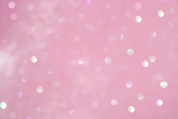 Pastel pink fairy blurred festive background — Stock Photo, Image