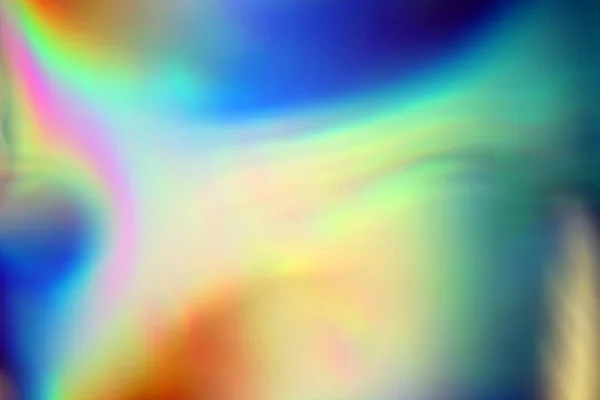 Sfondo olografico iridescente astratto sfocato al neon — Foto Stock