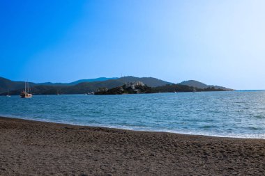 Halkidiki plajı, Yunanistan.