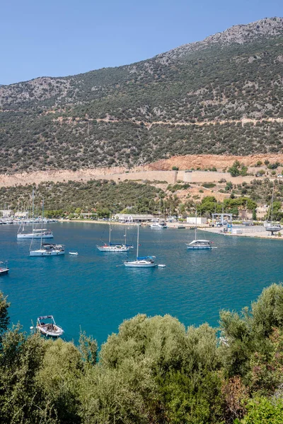 Akdeniz 'deki kekova adasındaki Perast Körfezi. hindi.
