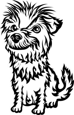 Komik köpek vektör illüstrasyonu.